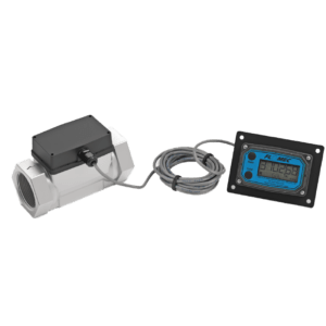 Módulo de indicación remota para medidores de turbina GPI series G2, TM y A1 con cable blindado.